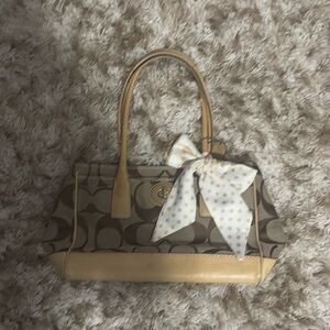 Coach bag with detachable bow, 2007